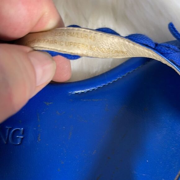 Vera Wang Blue Bowtie Thong Sandals Sz 9 - Picture 5 of 6
